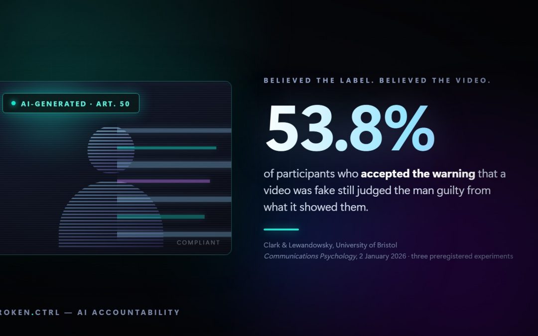 Deepfake Labelling: The EU AI Act Assumption Bristol Tested