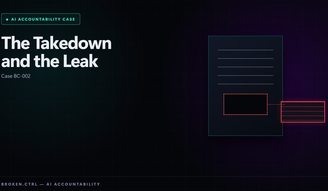 Anthropic DMCA Takedown: Claude Code Source Leak — Case BC-002